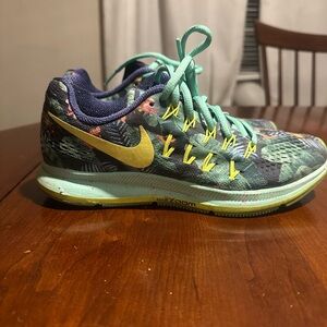 Nike Blue and Teal Running Shoes